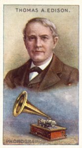 Thomas Alva Edison, fonograaf door English School