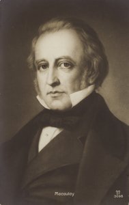 Thomas Babington Macaulay (1800-1859), Engels politicus en historicus (litho) door English School