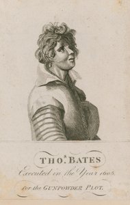 Thomas Bates, geëxecuteerd in het jaar 1606 voor het Buskruitcomplot