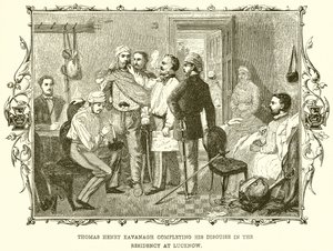 Thomas Henry Kavanagh voltooit zijn vermomming in de Residentie in Lucknow door English School