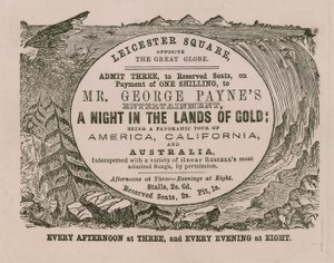 Toegangsbewijs voor Mr. George Paynes voorstelling Een Nacht in de Landen van Goud door English School