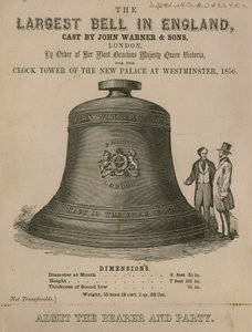 Ticket om de grote klok (Big Ben) te zien, voor de klokkentoren bij het nieuwe paleis van Westminster