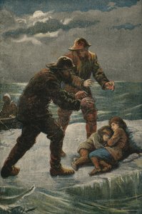 Tijdige redding (kleurenlitho) door English School