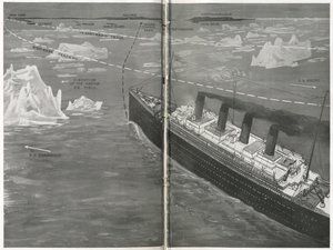 Titanic in het ijsveld, uit 