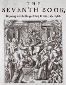 Titelpagina, Het Zevende Boek, uit Handelingen en Monumenten van John Foxe, negende editie, uitgegeven 1684 door English School