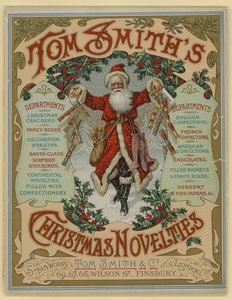 Tom Smith & Co Ltd, Kerstnoviteiten, Kerstcrackers, Brochureomslag door English School
