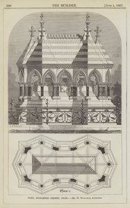 Graf, Middleton Cheney, Oxon, Mr W Wilkinson, Architect (gravure) door English School
