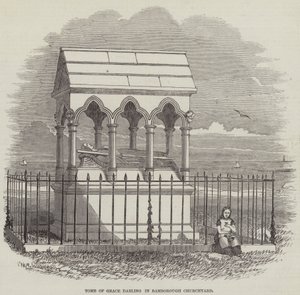 Graf van Grace Darling in het Kerkhof van Bamborough