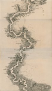 Tomblesons Panoramische Kaart van de Theems en Medway door English School