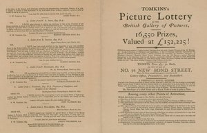 Tomkinss Prijsloterij van de Britse Galerij van Schilderijen