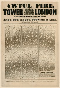 Brand in de Tower of London, 1841