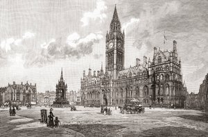 Stadhuis, Albert Square, Manchester, uit 