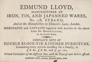 Handelskaart, Edmund Lloyd