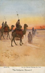 Reizigers in de Sahara door English School