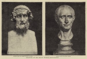 Schatten van het British Museum Gefotografeerd door English School