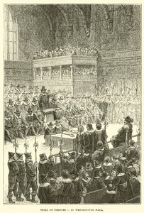 Proces van Karel I in Westminster Hall door English School
