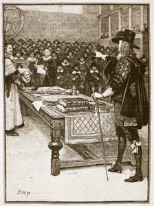 Proces van Charles, illustratie uit Cassells Illustrated History of England