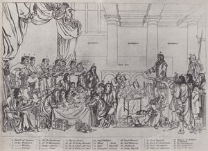 Proces van Lord William Russell (litho) door English School