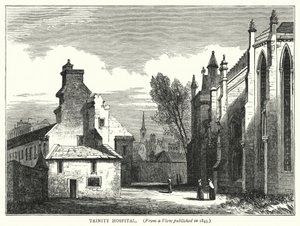 Trinity Hospital (gravure) door English School