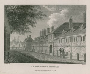 Trinity Hospital in Deptford door English School