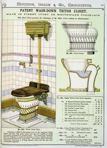 Triton kast uit een catalogus van sanitair geproduceerd door Morrison, Ingram & Co., Manchester, gepubliceerd ca.1890 door English School