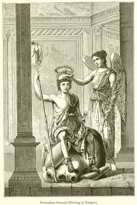 Triomferende generaal (schilderij in Pompeii) door English School
