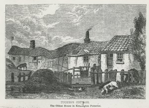 Tuckers Cottage, het oudste huis in Kensington Potteries door English School