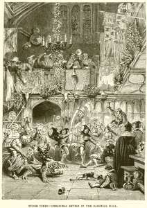 Tudor Tijden--Kerstmis Feesten in de Baroniale Hal door English School