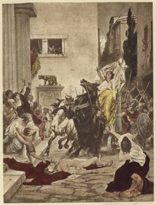 Tullia rijdt over het lijk van haar vader door English School