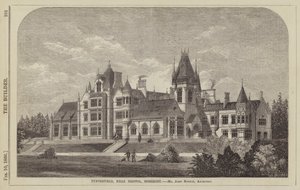 Tyntesfield, nabij Bristol, Somerset, Mr John Norton, Architect (gravure)