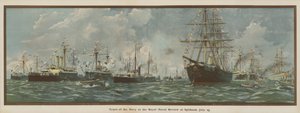 Typen van de marine bij de Royal Naval Review in Spithead, 23 juli
