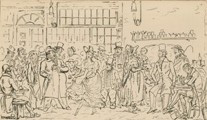 Ongeïdentificeerde scène, mogelijk gerelateerd aan de Cock and Hen Club door English School