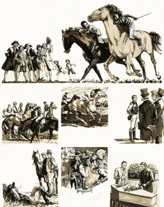Ongeïdentificeerd verhaal van een jockey
