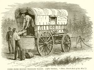 Militaire telegraafwagen van de Verenigde Staten