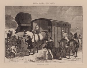 De favoriet ontmantelen (gravure) door English School