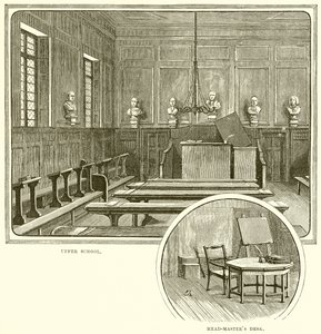 Bovenbouw. Bureau van de hoofdmeester
