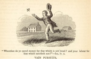 Vergeefse bezigheden (gravure) door English School