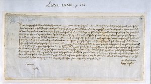 Valentijnsbrief van Margery Brews aan John Paston III, februari 1477 door English School