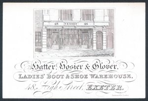 Veysey, hoedenmaker, kousenmaker & handschoenmaker