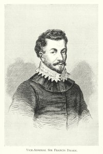 Vice-admiraal Sir Francis Drake door English School