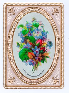 Victoriaanse kerstkaart, c.1880