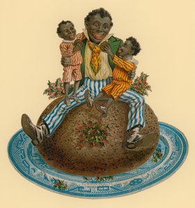 Victoriaanse Kerstpudding Illustratie