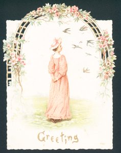Victoriaanse wenskaart