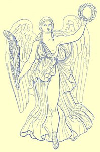 Overwinning, München Collectie, illustratie voor Historisch Ornament door James Ward, 1897 door English School