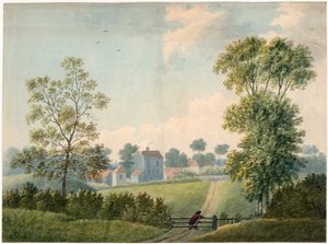 Uitzicht aan de achterkant van Kilburn Wells door English School