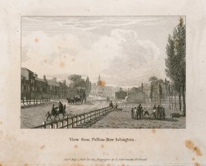 Uitzicht vanaf Pullins Row, Islington door English School