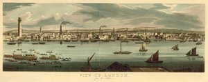 Uitzicht op Londen vanaf de Adelphi door English School