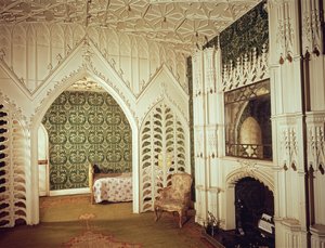 Uitzicht op de Holbein-kamer door English School
