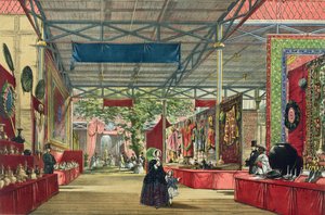 Uitzicht op de Indiase sectie van de Grote Tentoonstelling van 1851, uit Dickinsons Comprehensive Pictures