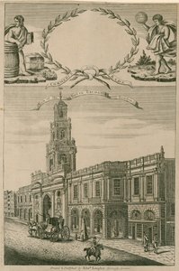 Aanblik van de Royal Exchange, Londen